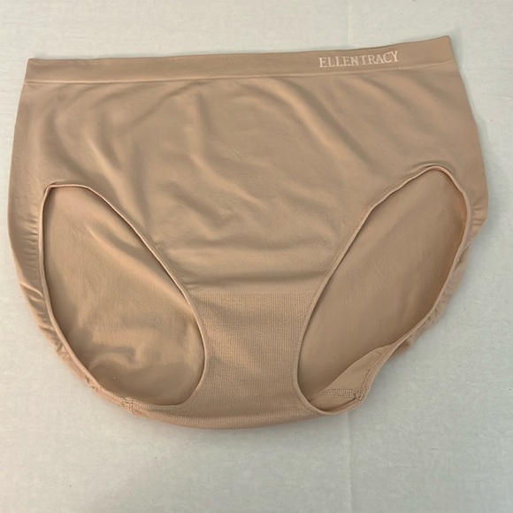 Ellen Tracy Hi Cut Leg panties women’s plus size 2X 10 Nude NWOT - Picture 1 of 4